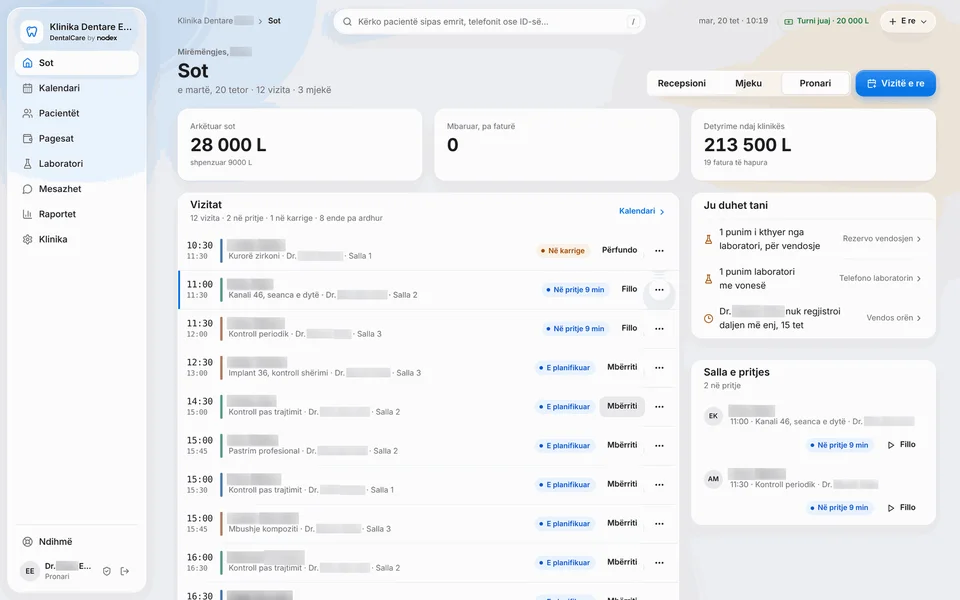 DentalCare dashboard