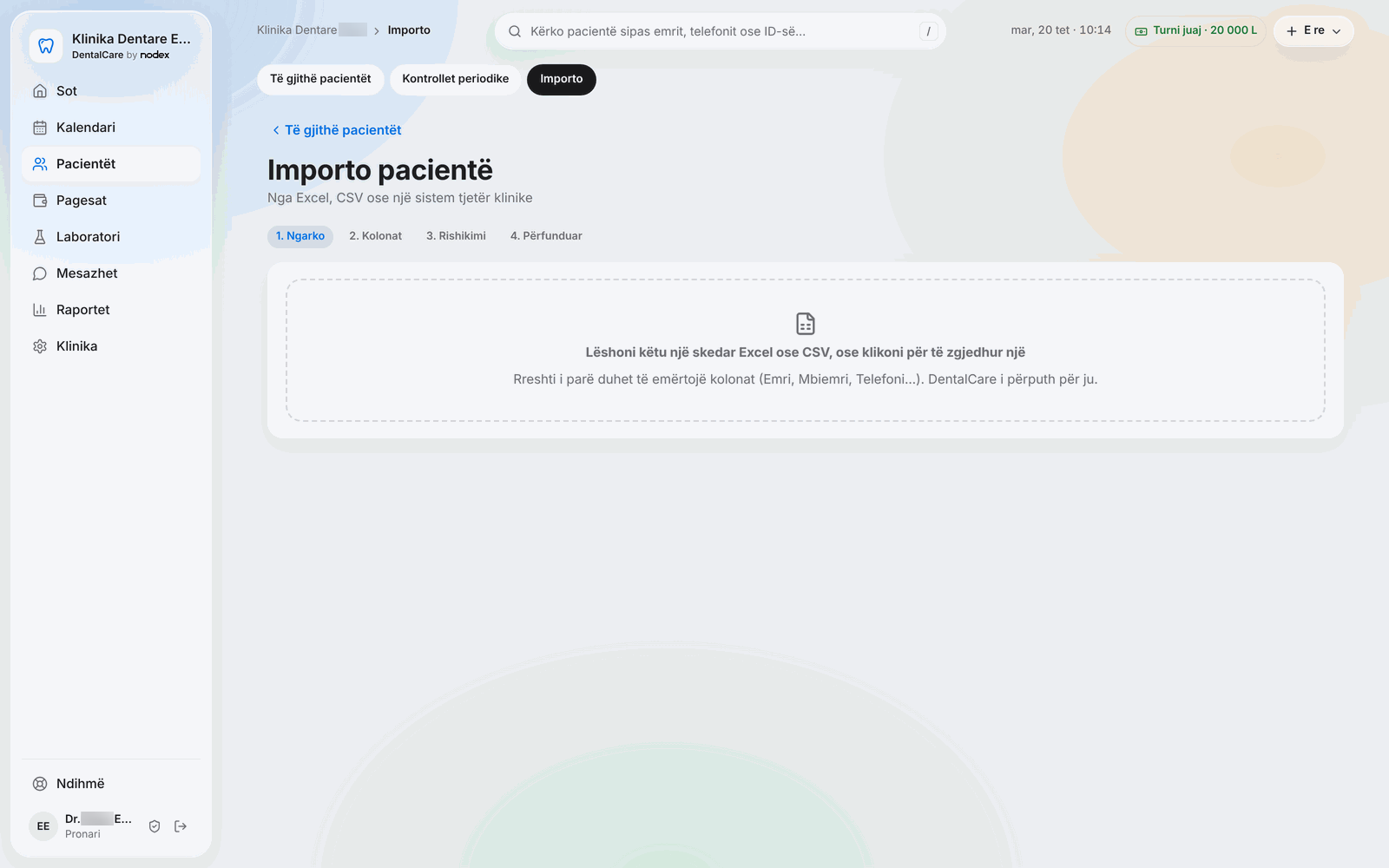 DentalCare – Patient import
