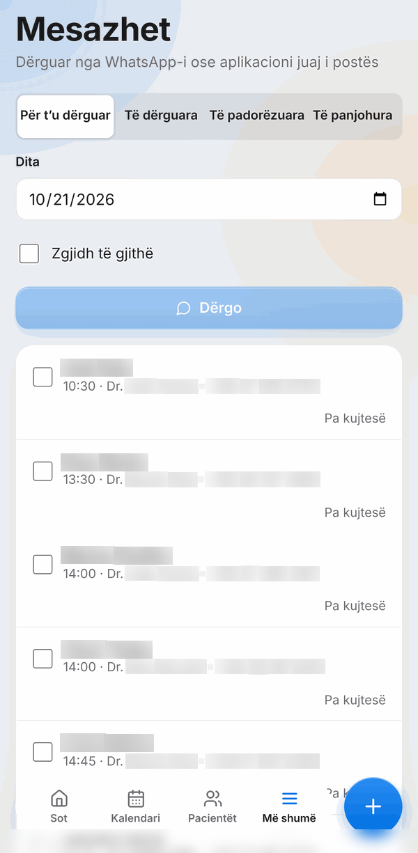 DentalCare – Reminders on a phone